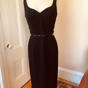 Black cocktail Dress w/ Belt